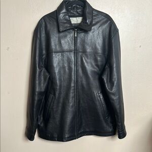 Ambition New York Men’s Black Leather Jacket. Size 2XL. Thinsulate 3M Insulation
